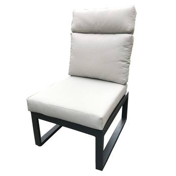 Zahradní rohová souprava ANDEE světle šedá/teak 4