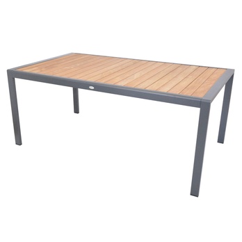 Zahradní sestava ANDEE světle šedá/teak 2