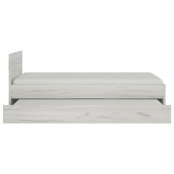 Postel s výsuvným lůžkem ANGEL 90 dub craft bílý, 90x200 cm 4