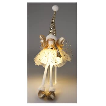 Dekorace anděl ANGIE II zlatá, výška 60 cm 1