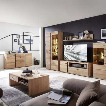 TV komoda ANIELA II dub artisan/černá matná 1