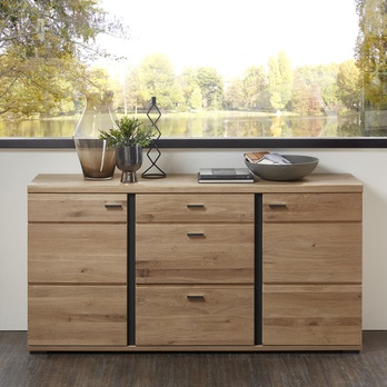 Komoda ANIELA II dub artisan/černá 1