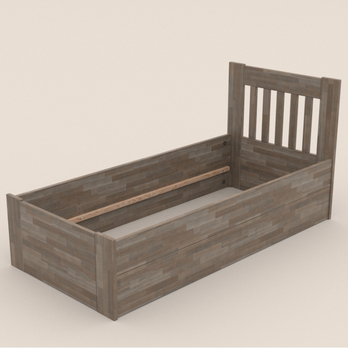 Postel APOLONIE BOX I buk/šedá, 100x200 cm 2