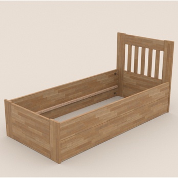 Postel APOLONIE BOX I dub, 100x200 cm 2