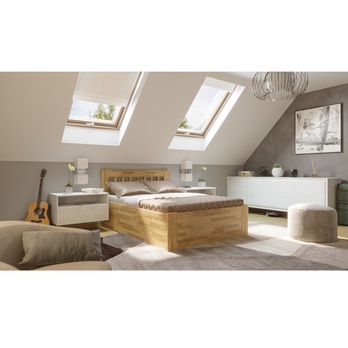 Postel APOLONIE BOX I dub, 120x200 cm 1
