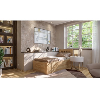 Postel APOLONIE BOX I buk, 100x200 cm 1