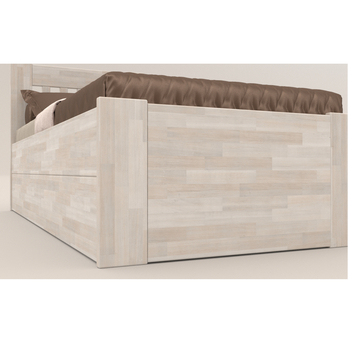Postel APOLONIE BOX I buk/bílá, 90x200 cm 3