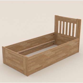 Postel APOLONIE BOX I dub, 90x200 cm 2