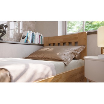 Postel APOLONIE BOX I dub/ořech světlý, 100x200 cm 6