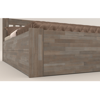Postel APOLONIE BOX I buk/šedá, 120x200 cm 4
