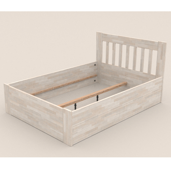 Postel APOLONIE BOX II buk/bílá, 140x200 cm 2