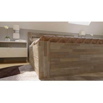 Postel APOLONIE BOX II buk/šedá, 180x200 cm 6