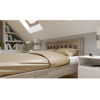 Postel APOLONIE I buk/šedá, 120x200 cm 3