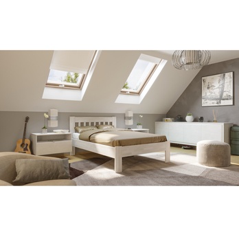 Postel APOLONIE II buk/bílá, 140x200 cm 1