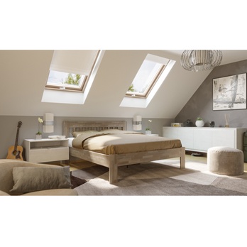 Postel APOLONIE II buk/šedá, 160x200 cm 1