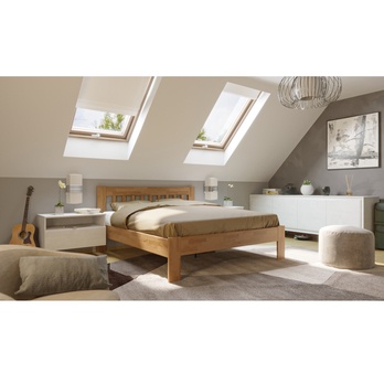 Postel APOLONIE II dub/světlý ořech, 160x200 cm 1