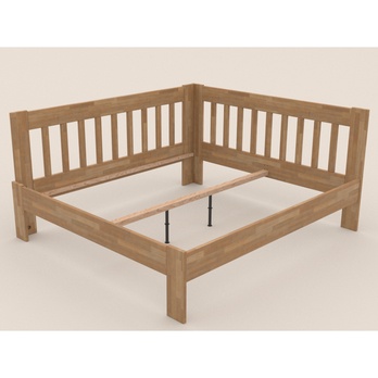 Rohová postel APOLONIE buk/levá, 160x200 cm 2