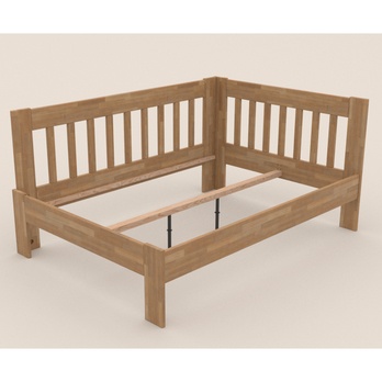 Rohová postel APOLONIE buk/levá, 140x200 cm 2