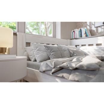 Rohová postel APOLONIE pravá, buk/bílá, 140x200 cm 6