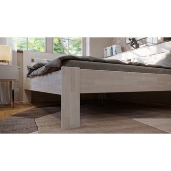 Rohová postel APOLONIE pravá, buk/bílá, 180x200 cm 5