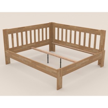 Rohová postel APOLONIE buk/pravá, 180x200 cm 2