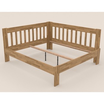 Rohová postel APOLONIE dub/pravá, 180x200 cm 2