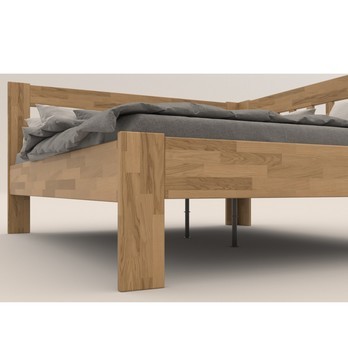 Rohová postel APOLONIE dub/pravá, 180x200 cm 3