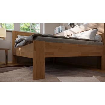 Rohová postel APOLONIE pravá, dub/světlý ořech, 140x200 cm 4