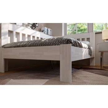 Rohová postel APOLONIE levá, buk/bílá, 140x200 cm 4