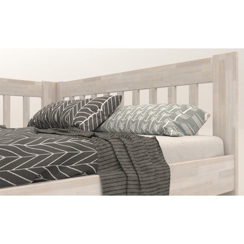 Rohová postel APOLONIE levá, buk/bílá, 160x200 cm 4