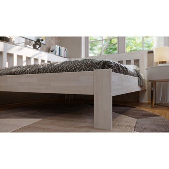 Rohová postel APOLONIE levá, buk/bílá, 160x200 cm 5