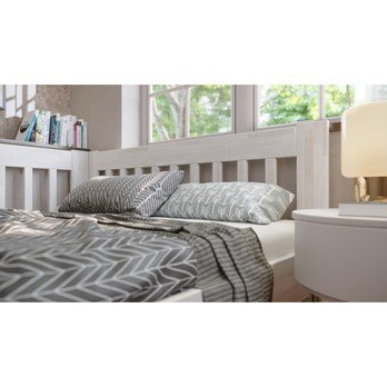 Rohová postel APOLONIE levá, buk/bílá, 160x200 cm 6