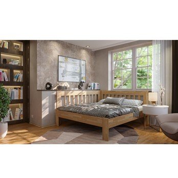 Rohová postel APOLONIE buk/levá, 160x200 cm 1