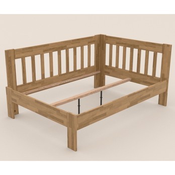 Rohová postel APOLONIE dub/levá, 140x200 cm 2