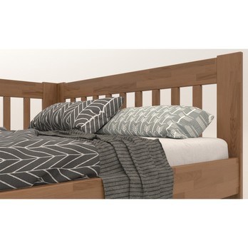 Rohová postel APOLONIE levá, dub/světlý ořech, 160x200 cm 4