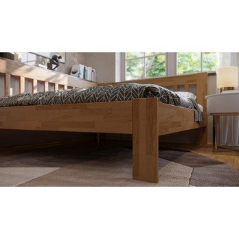 Rohová postel APOLONIE levá, dub/světlý ořech, 160x200 cm 5