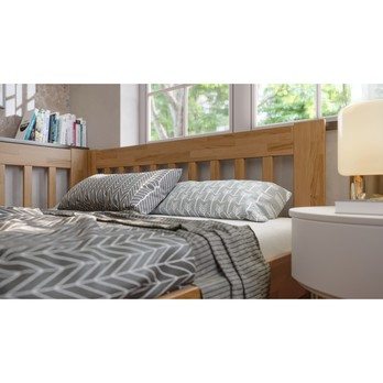 Rohová postel APOLONIE levá, dub/světlý ořech, 160x200 cm 6