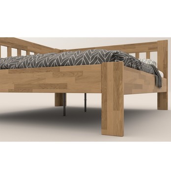 Rohová postel APOLONIE dub/levá, 180x200 cm 3