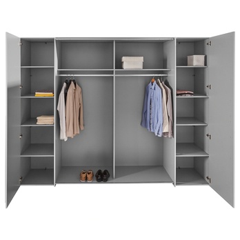 Šatní skříň ARAGON bílá, dub sonoma 3