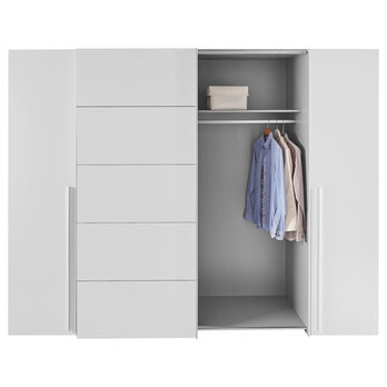 Šatní skříň ARAGON bílá, dub sonoma 6