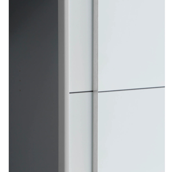 Šatní skříň ARAGON bílá, dub sonoma 9