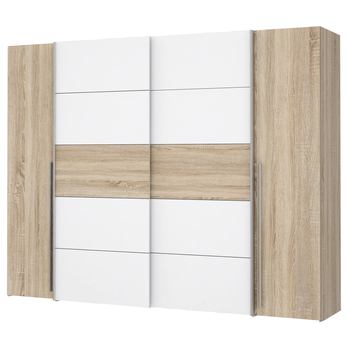 Šatní skříň ARAGON dub sonoma, bílá 3