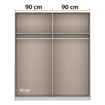 Šatní skříň ARCENIA IV šedá metalická 2