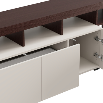 TV komoda ARGYLL 154 1Z1D kašmírová/tmavý dub 4