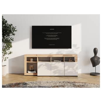 TV komoda ARGYLL 154 1Z1D kašmírová/dub artisan 1