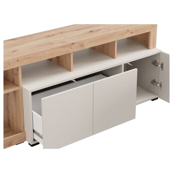 TV komoda ARGYLL 154 1Z1D kašmírová/dub artisan 10