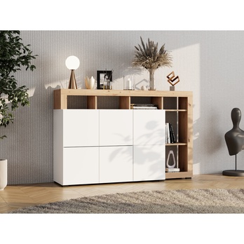 Komoda ARGYLL 154 2Z1D bílá/dub artisan 3