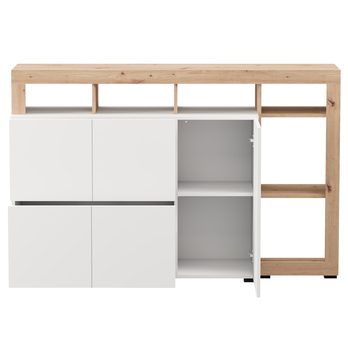 Komoda ARGYLL 154 2Z1D bílá/dub artisan 7