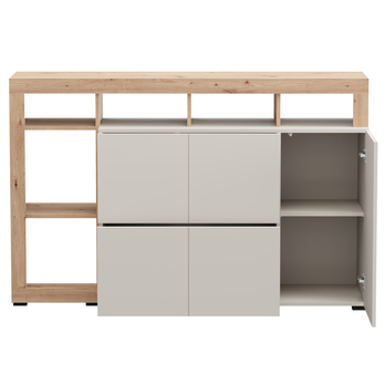 Komoda ARGYLL 154 2Z1D kašmírová/dub artisan 2
