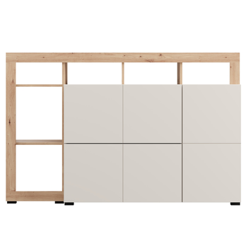 Komoda ARGYLL 154 2Z1D kašmírová/dub artisan 5